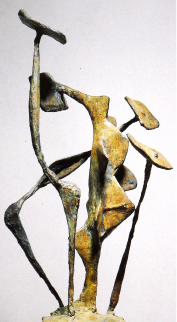 Accès à la biographie de 1956 à 1967. 'Haut de chose', bronze (1950). © DR